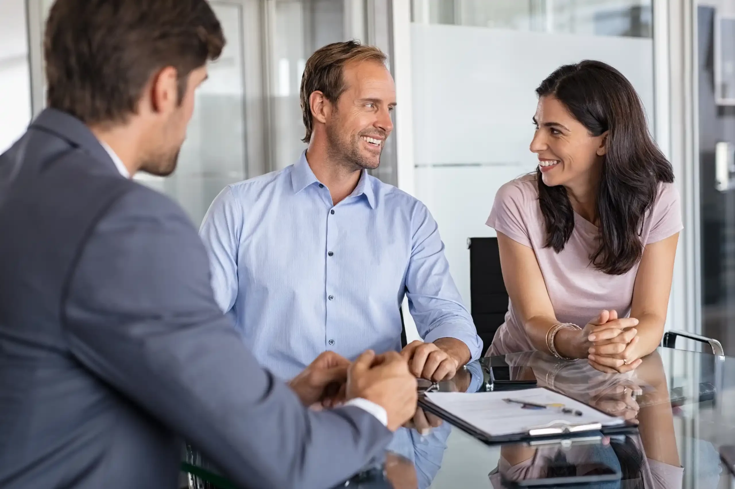couple meeting financial advisor
