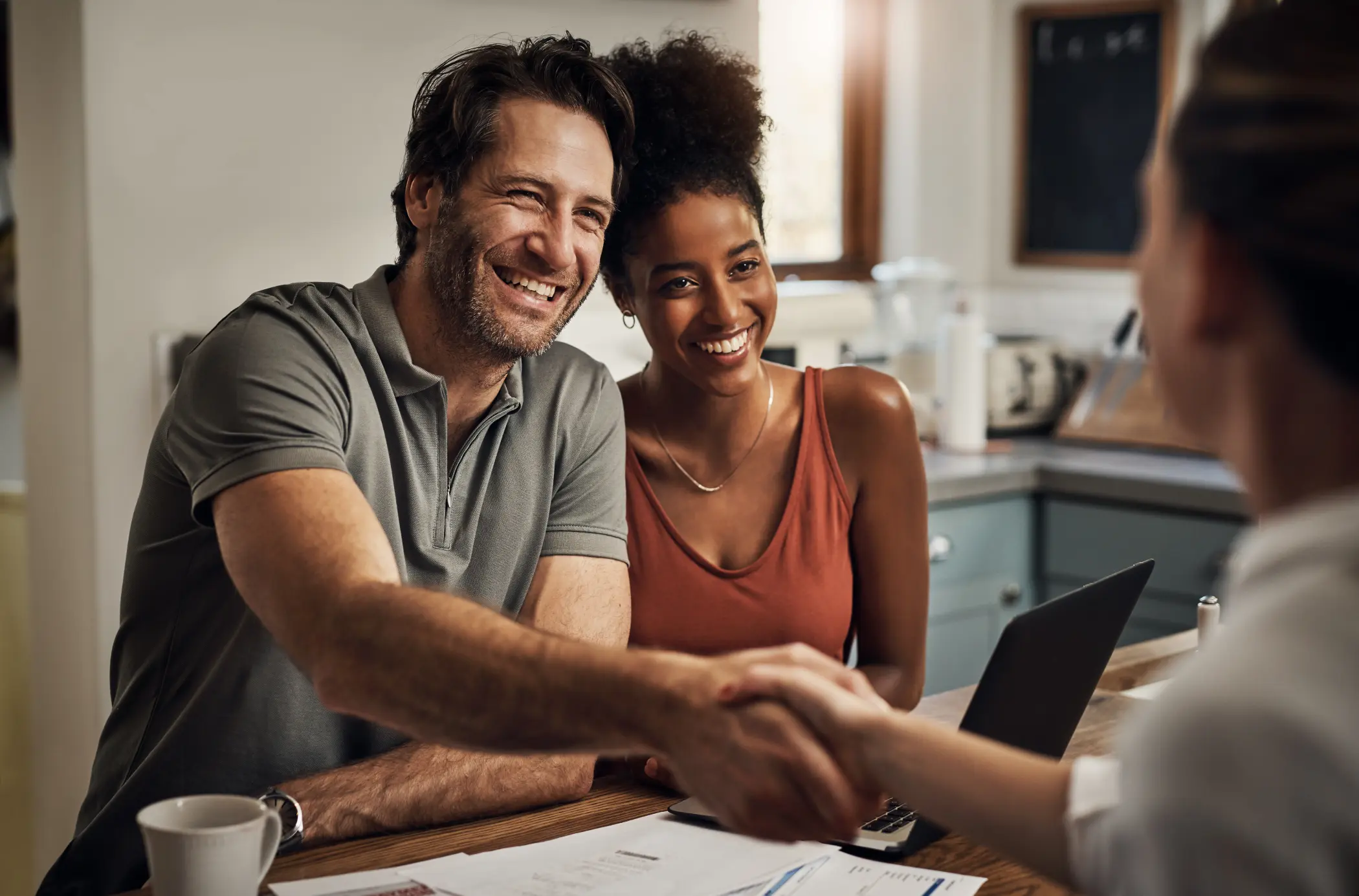 couple with financial advisor flint mi